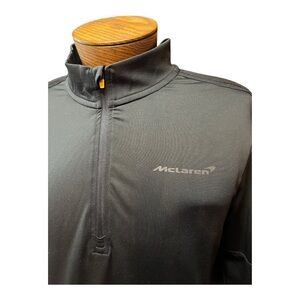 McLaren Black Quarter-Zip Pullover Shirt, F1